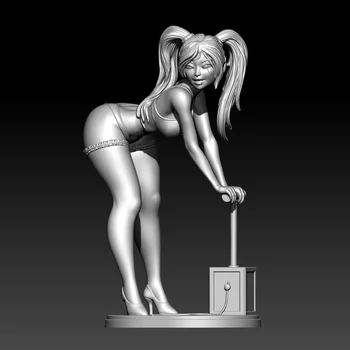 1/18 1/24 Наборы Моделей из смолы The Game Girl Sculpture Неокрашенная Фигурка Без цвета RW-1075