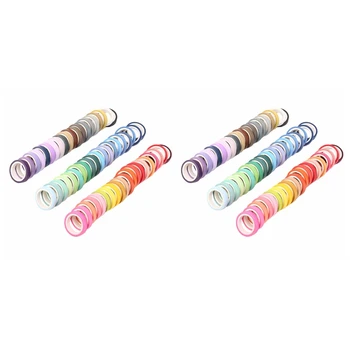 120 рулонов клейкой ленты Rainbow Washi, набор для декора своими руками, наклейка для скрапбукинга, клейкая бумага, декоративная лента, клей