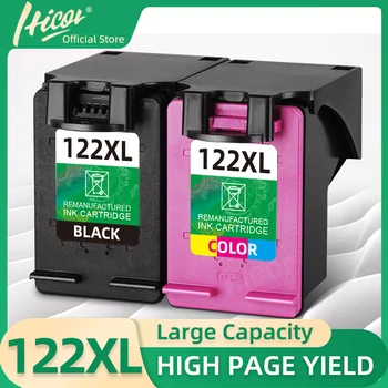 122XL Замена чернильного картриджа HP 122XL для лазерного принтера HP Deskjet 1000 2050 3050 (1 черный/1 цвет, 2 упаковки)