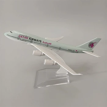 16 см Модель самолета Air QATAR Airways B747 Airlines QATAR Boeing 747 Airways Подарки из легированного металла, изготовленная на заказ Модель самолета