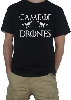 2019 Мужская футболка С круглым вырезом и коротким рукавом Game Of Drones - Футболка В Стиле Пародии, Забавные футболки