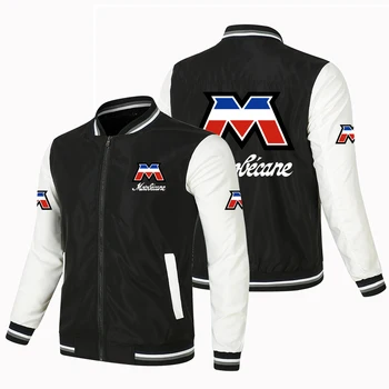 2023 Новая Американская Бейсбольная Майка Мужские куртки с буквенным принтом M в стиле хип-хоп, Лоскутные пальто Оверсайз, Свободная Повседневная верхняя одежда