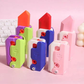 3D-печать Gravity Jump Маленький нож для редиски Мини-модель нажимной карты Декомпрессионная игрушка Детские познавательные игрушки