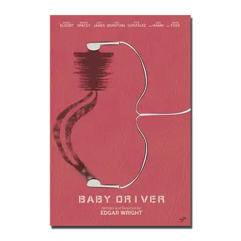 D0255 Baby Driver Фильм Плакат из Шелковой ткани Художественный Декор Картина в помещении Подарок