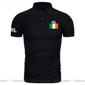 Eire Ireland Рубашки Поло Мужские С Коротким Рукавом с Принтом для Страны, 100% Хлопок, Флаг Национальной Команды, Новая Мода, Ирландская Уличная Одежда, Топы