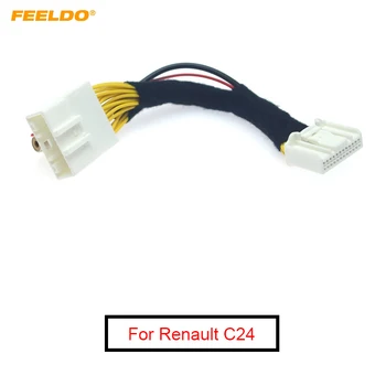 FEELDO, 5 шт., камера заднего вида заднего вида, кабель для преобразования видео RCA для Renault C24, адаптер для подключения OEM-монитора #MX2101