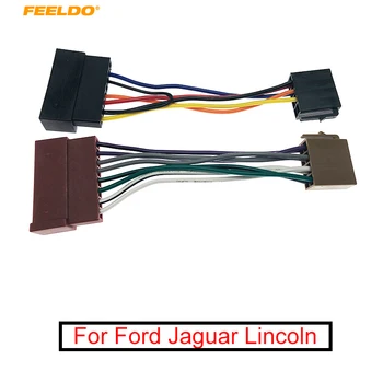 FEELDO Car Audio Radio ISO Адаптер Жгута Проводов для Ford 85-05 Jaguar Lincoln Mercury Стандартный Соединительный Провод ISO
