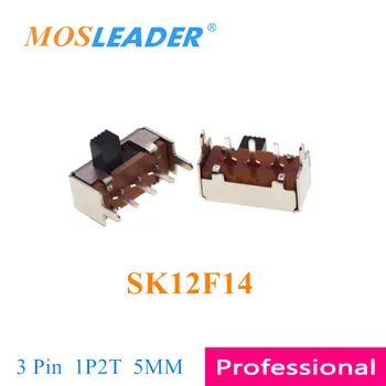 Mosleader 1000шт SK12F14 SK-12F14 3P Длина ручки 5 мм 1P2T 2T 2 Хода Горизонтальный односторонний скользящий переключатель Тумблер