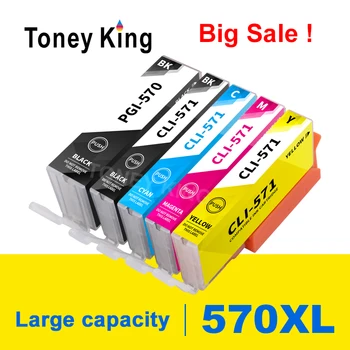Toney King Новое Обновление для Canon TS5050 TS5051 TS5052 TS5053 TS 5050 5051 5052 5053 Чернильный картридж принтера PIxma PGI570 CLI571
