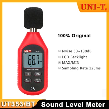 UNI-T UT353 Цифровой Измеритель Шума db Meter 30 ~ 130dB Мини Аудио Bluetooth UT353BT Измеритель Уровня звука Децибел Монитор