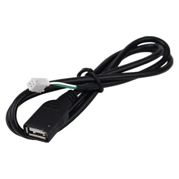 USB-адаптер ABS Инструмент 1шт 4-контактный Черный разъем Радио Стерео Практичная замена Полезная прочная высококачественная деталь