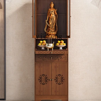 XL Ниша Будды Новый Шкаф для одежды в китайском стиле Алтарь Шкаф Бога богатства Алтарь Шкаф Авалокитешвары