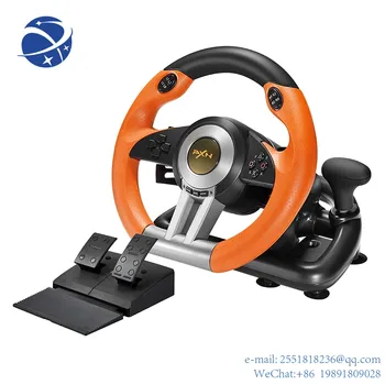 YYHC PXN V3 PC Game Racing Wheel USB Автомобильная Гоночная игра Рулевое Колесо с Педалями для Windows PC / PS3 /PS4/ Xbox One Switch