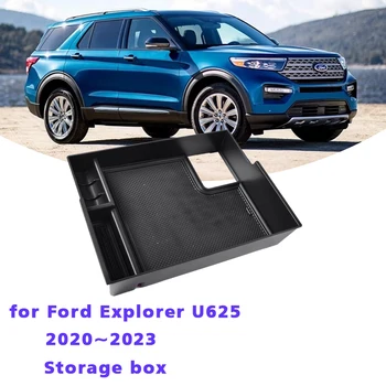 Автомобильный ящик для хранения Ford Explorer U625 2020 2021 2022 2023 Центральная консоль Дополнительный Органайзер Лоток Подлокотник Автоаксессуары
