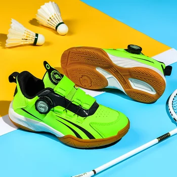 Детская профессиональная обувь для тренировок по бадминтону, Нескользящая обувь для волейбола для девочек, Обувь для тренировок по настольному теннису для мальчиков