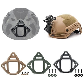 Защитный Кожух для Крепления Тактического Шлема NVG с 3 Отверстиями, Основание Для Держателя Спортивной Камеры из Алюминиевого Сплава для Морских Шлемов Fast Helmet