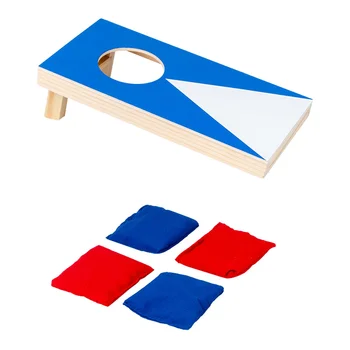 Игра с мешками с песком, деревянные бобы, интеллектуальная развивающая игрушка Cornhole для рабочего стола на открытом воздухе