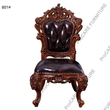 Мебель для столовой в европейском стиле вилла из массива дерева роскошный королевский обеденный стол, обеденный стул из массива дерева