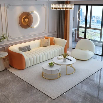 Минималистичные диваны для гостиной Секционные Диваны для интерьера современной квартиры Гостиная Салон Канапе De Luxe Home Decor