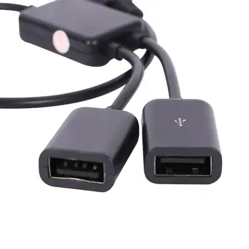 Многофункциональный 2 В 1 USB-Штекерные Концентраторы Extension Splitter USB Конвертер Male To USB Female OTG Адаптер