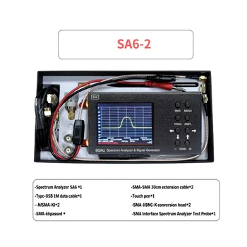 Модернизированный Анализатор спектра SA6 6 ГГц + Антенна HT6 Генератор сигнала SA6 2G 3G 4G LTE CDMA DCS GSM GPRS ГЛОНАСС