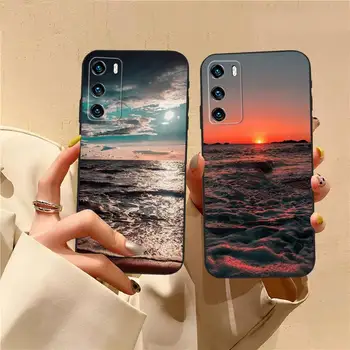 Морской Пляжный Чехол Для Телефона Huawei P40Pro P30 P20 P10 Plus Lite Pro Y5 Y6 Y7 Y8 PSMART 2019 2020 Funda Shell Cover