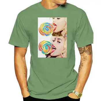Мужская футболка Rita Ora Lollipop Дизайнерская летняя футболка с коротким рукавом Одежда с принтом Футболка