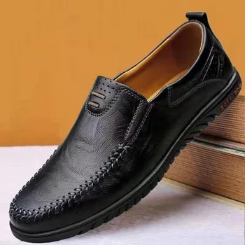Мужские летние кроссовки из высококачественной кожи ручной работы, роскошная мужская обувь, Повседневная уличная обувь для вождения на плоской подошве, Zapatos De Hombre