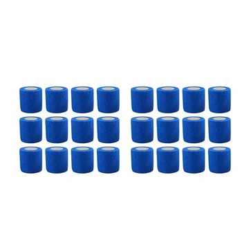 НОВИНКА-Клейкая лента, самоклеящаяся эластичная бандажная лента (5x450 см, упаковка из 24 штук)-синий