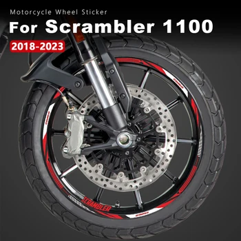Наклейка на колесо мотоцикла водонепроницаемая для Ducati Scrambler 800 Аксессуары Scrambler 1100 Значок Nightshift 2015-2023 Наклейка на обод