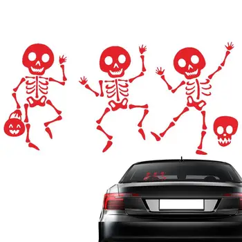 Наклейки со скелетом и черепом, Готическая наклейка с черепом для автомобиля, водонепроницаемая наклейка с танцующим скелетом на бампер ноутбука, наклейка на окно ноутбука, автомобиль, грузовик