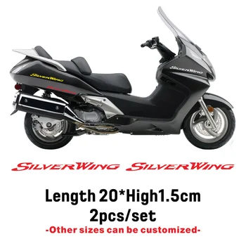 Новые наклейки на мотоцикл, светоотражающие водонепроницаемые наклейки, наклейки на топливный бак, логотип шлема для Honda silverwing silver wing 400 600