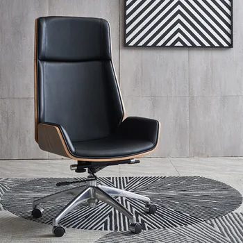 Офисное кресло в скандинавском стиле белого цвета, современное минималистичное компьютерное кресло, вращающееся кресло для совещаний домашнего персонала