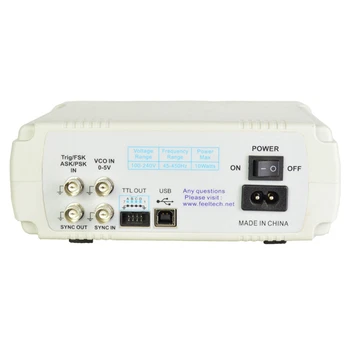 Программируемый двухканальный генератор сигналов произвольной формы DDS с частотой FY6600-60 МГц, измеритель частоты источника импульсов с американской вилкой, прочный