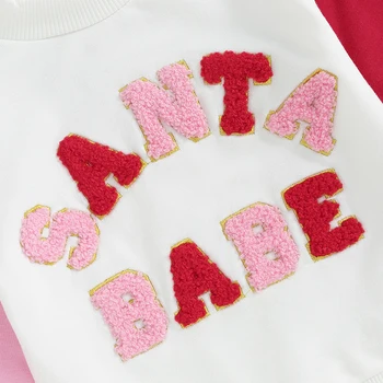 Рождественская толстовка для маленьких девочек, одежда, пуловер с длинными рукавами, рубашка, свитер, топы