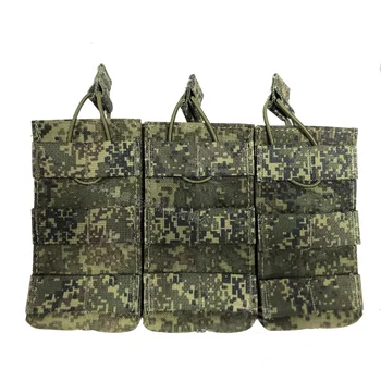 Русская тройная сумка для журналов EMR Little Green Man, камуфляжное уличное снаряжение, тактическая поясная сумка, сумка для аксессуаров.