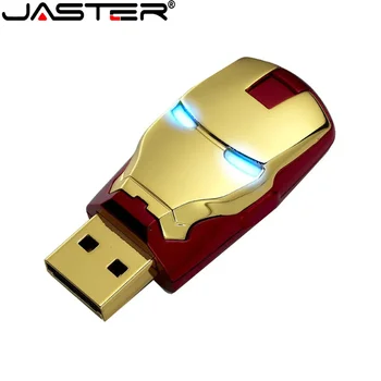Светодиодная лампа JASTER Metal Head USB Флэш-накопители 64 ГБ Водонепроницаемая USB-флешка 32 ГБ U-диск 16 ГБ Металлическая карта памяти 8 ГБ U-диск Подарки