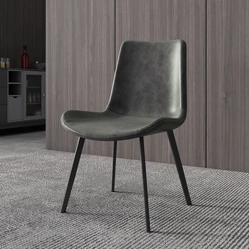 Современный легкий роскошный обеденный стул с креативной спинкой для маленькой семьи, скандинавский простой стул для кафе-бара для семейного отдыха