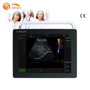 Ультразвуковой аппарат сканирования беременной женщины с цветным дисплеем на нескольких языках