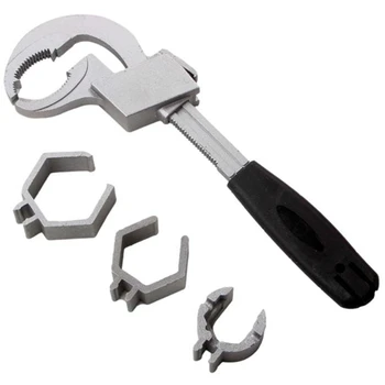 Универсальный ключ для раковины, гаечный ключ для ванной комнаты, Дугообразный зубчатый подвижный ключ, инструмент для установки сантехники, раковины