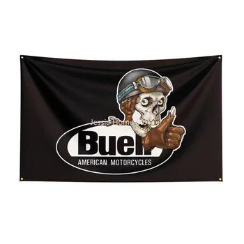 Флаг Buells размером 3X5 ФУТОВ Мотоциклетный баннер с принтом из полиэстера для декора 1