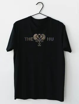 Футболка с логотипом монгольской фолк-рок-группы Hu, S-2Xl