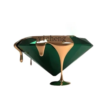 Чайный столик Diamond Magma XL из стеклопластика Легкая роскошь и простота художественного моделирования Приставной столик Чайный столик