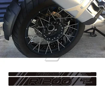Чехол со светоотражающей наклейкой на переднее/заднее колесо мотоцикла для BMW R1200GS Adventure 2006-2021 Triple Black Edition